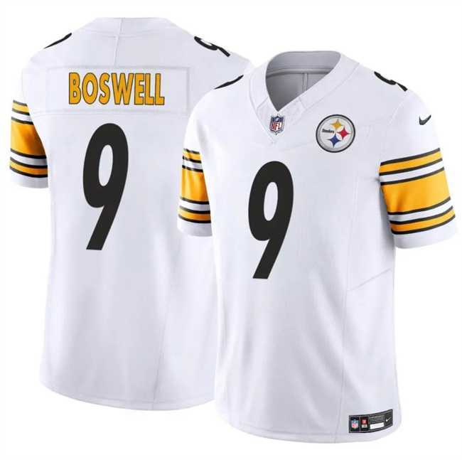 Men & Women & Youth Pittsburgh Steelers #9 Chris Boswell White 2024 F.U.S.E. Vapor Untouchable Limited Stitched Jersey